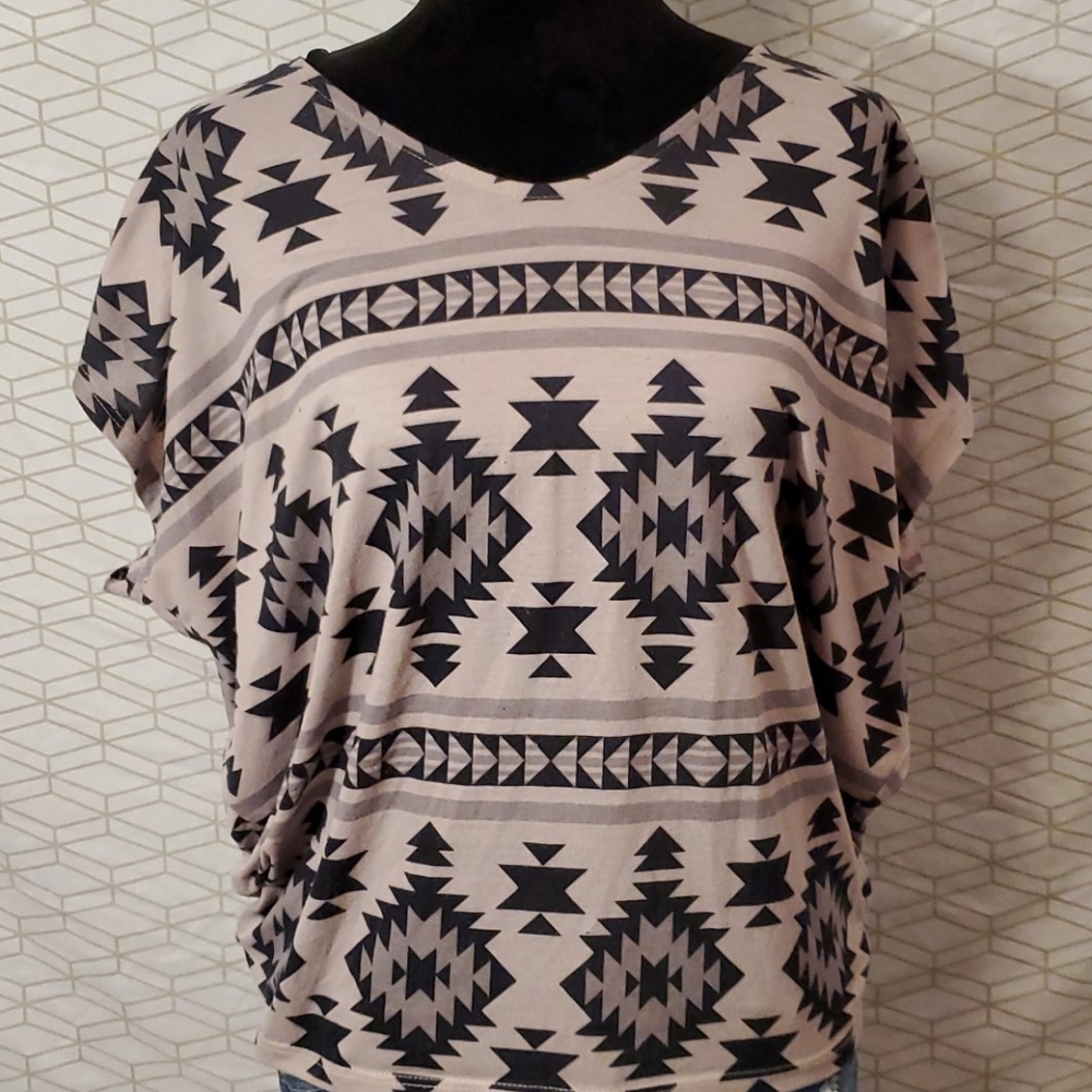 Aztec print top